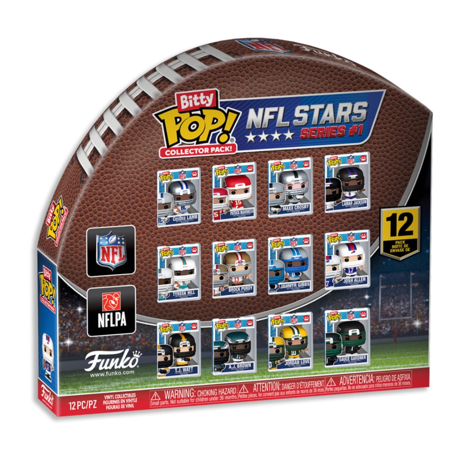 FUNKO BITTY POP! COLLECTOR PACK! NFL STARS SERIES 1 12pack