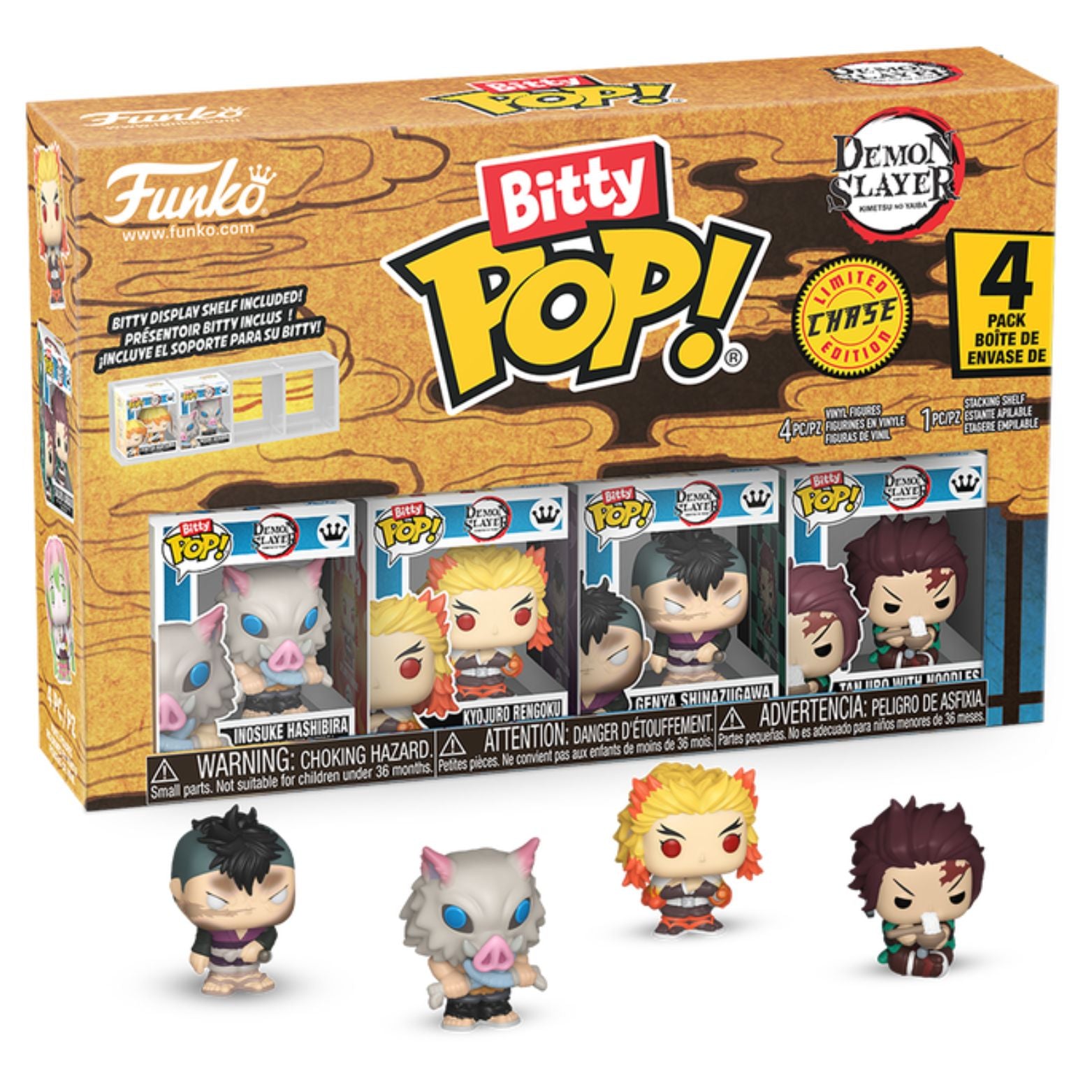 FUNKO BITTY POP! DEMON SLAYER INOSUKE HASHIBIRA 4-PACK 2,5cm
