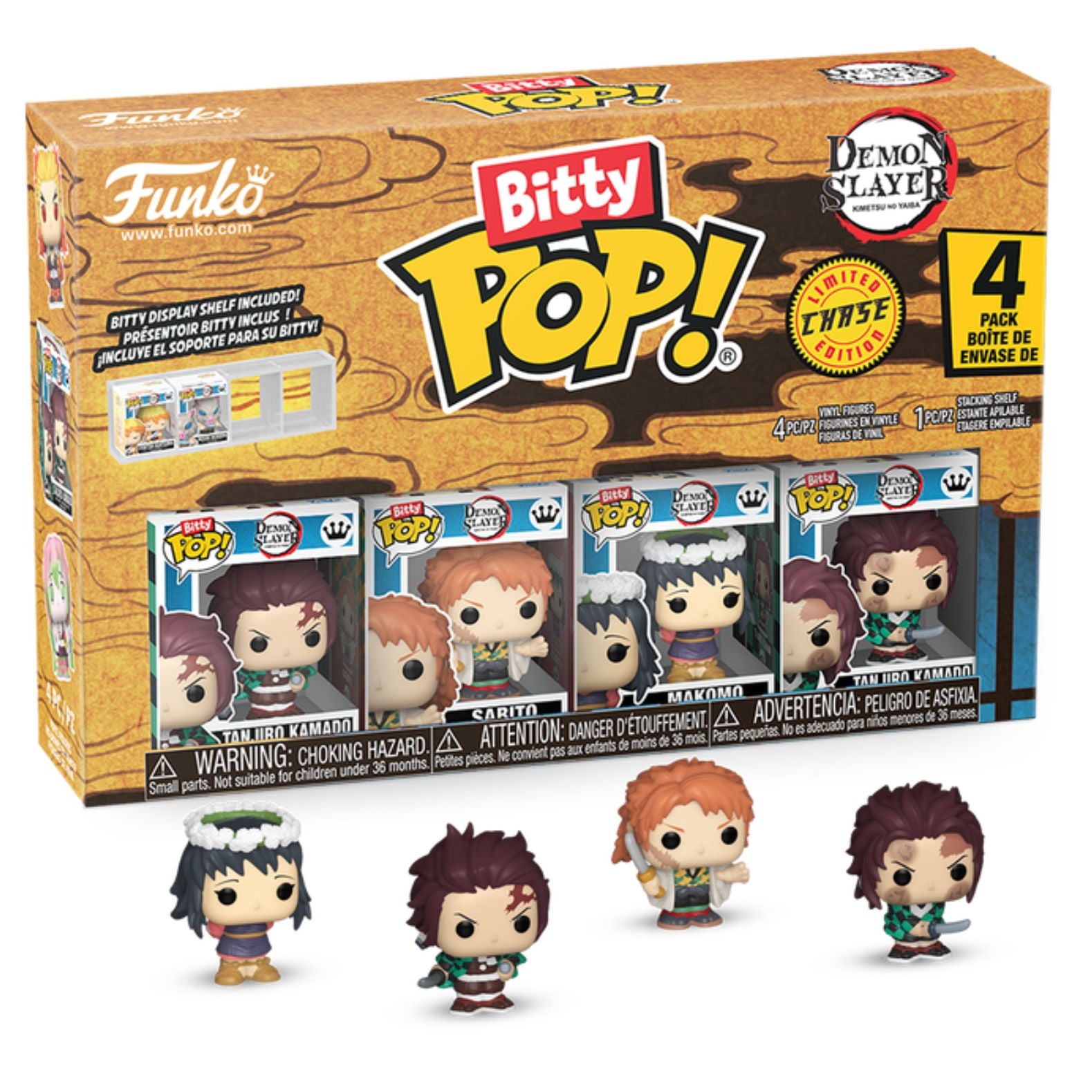 FUNKO BITTY POP! DEMON SLAYER TANJIRO KAMADO 4-PACK 2,5cm
