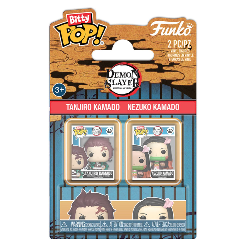 FUNKO BITTY POP! DEMON SLAYER TANJIRO KAMADO & NEZUKO KAMADO 2-PACK 2,5cm