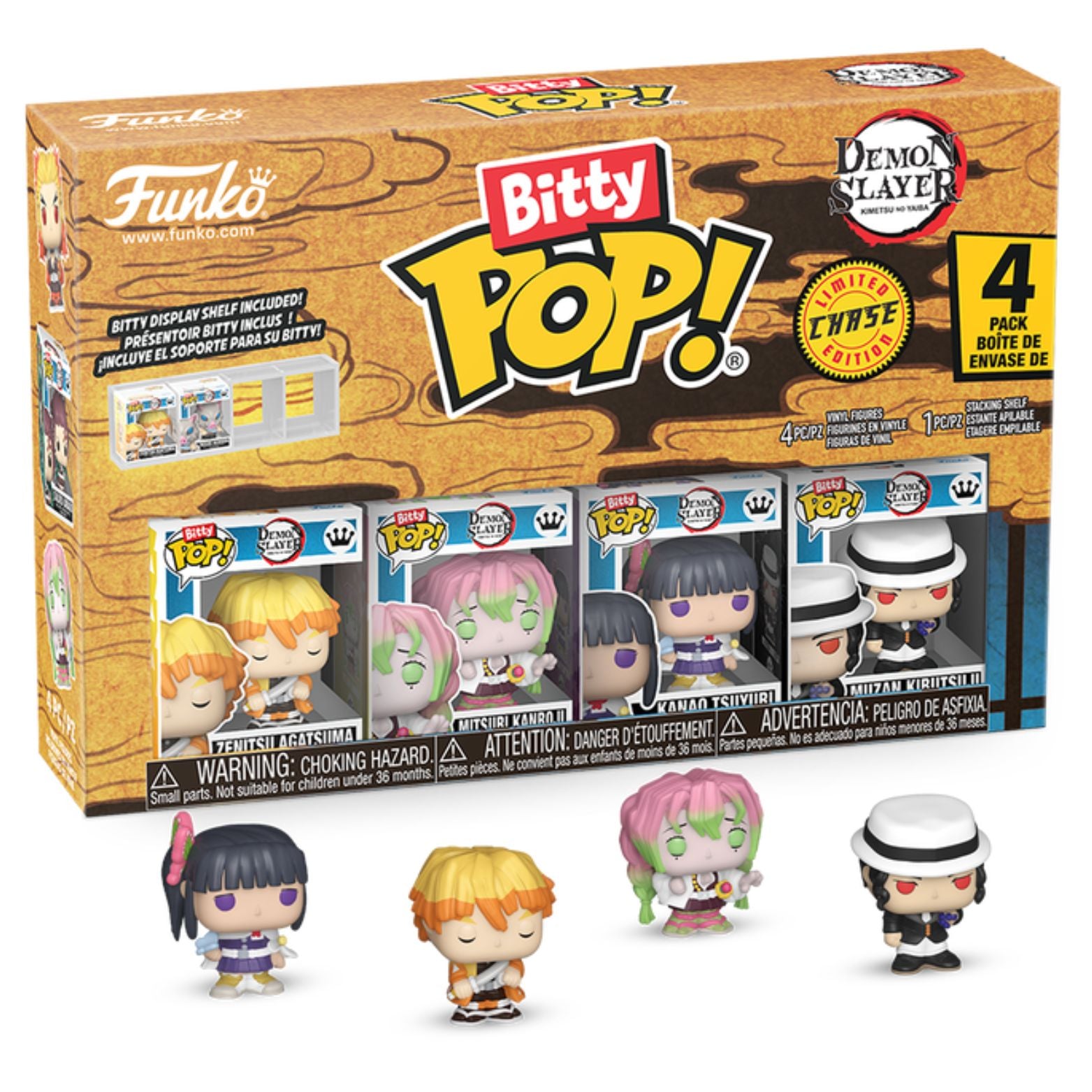 FUNKO BITTY POP! DEMON SLAYER ZENITSU AGATSUMA 4-PACK 2,5cm