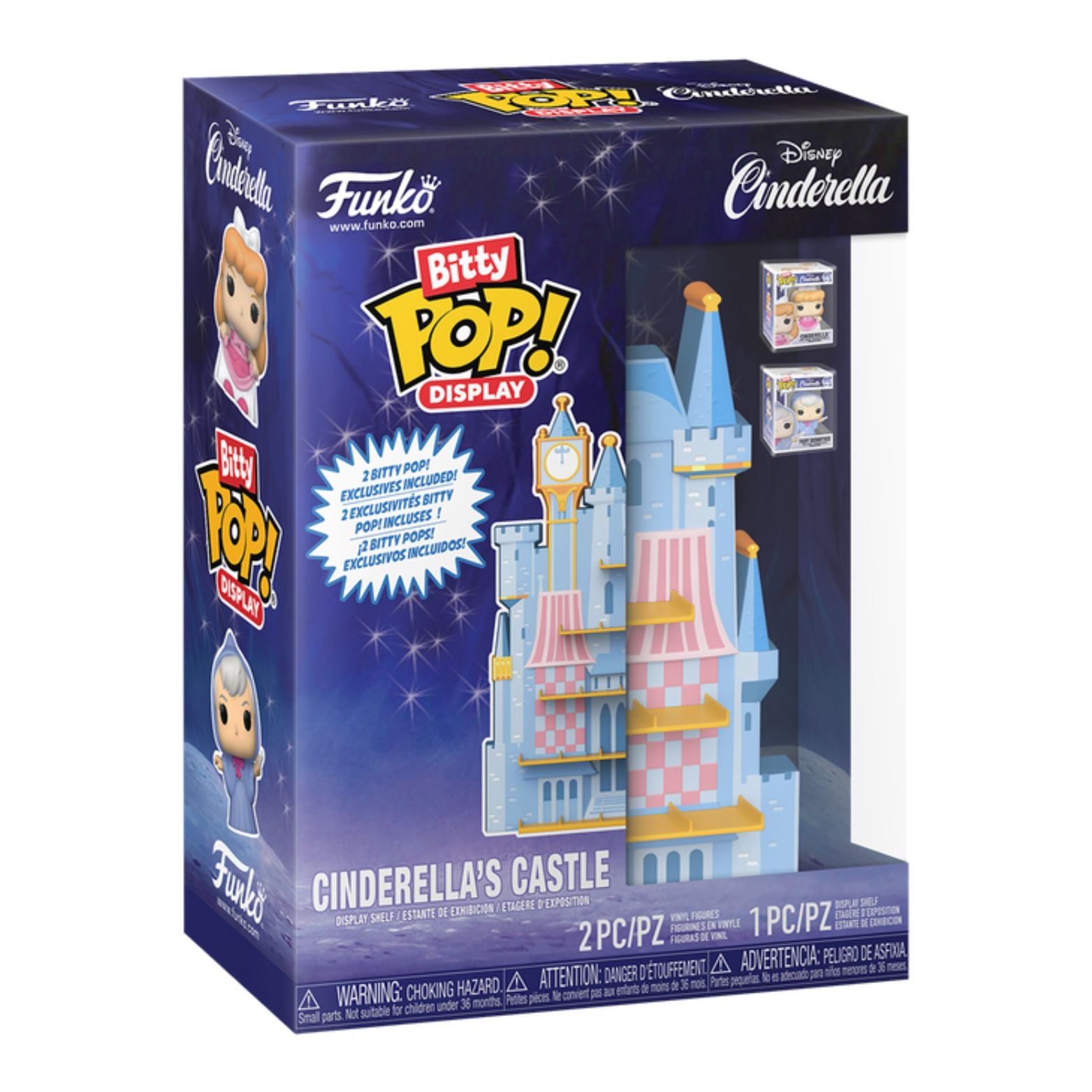 FUNKO BITTY POP! DISPLAY DISNEY CINDERELLA'S CASTLE