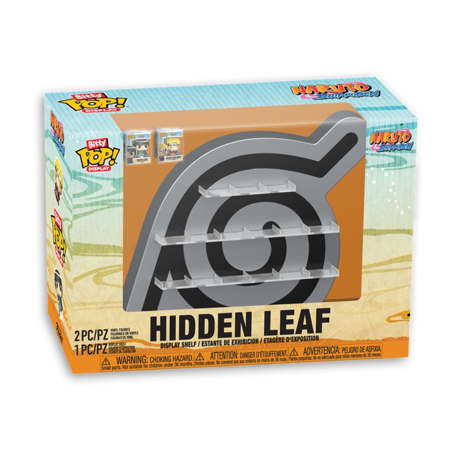 FUNKO BITTY POP! DISPLAY NARUTO HIDDEN LEAF