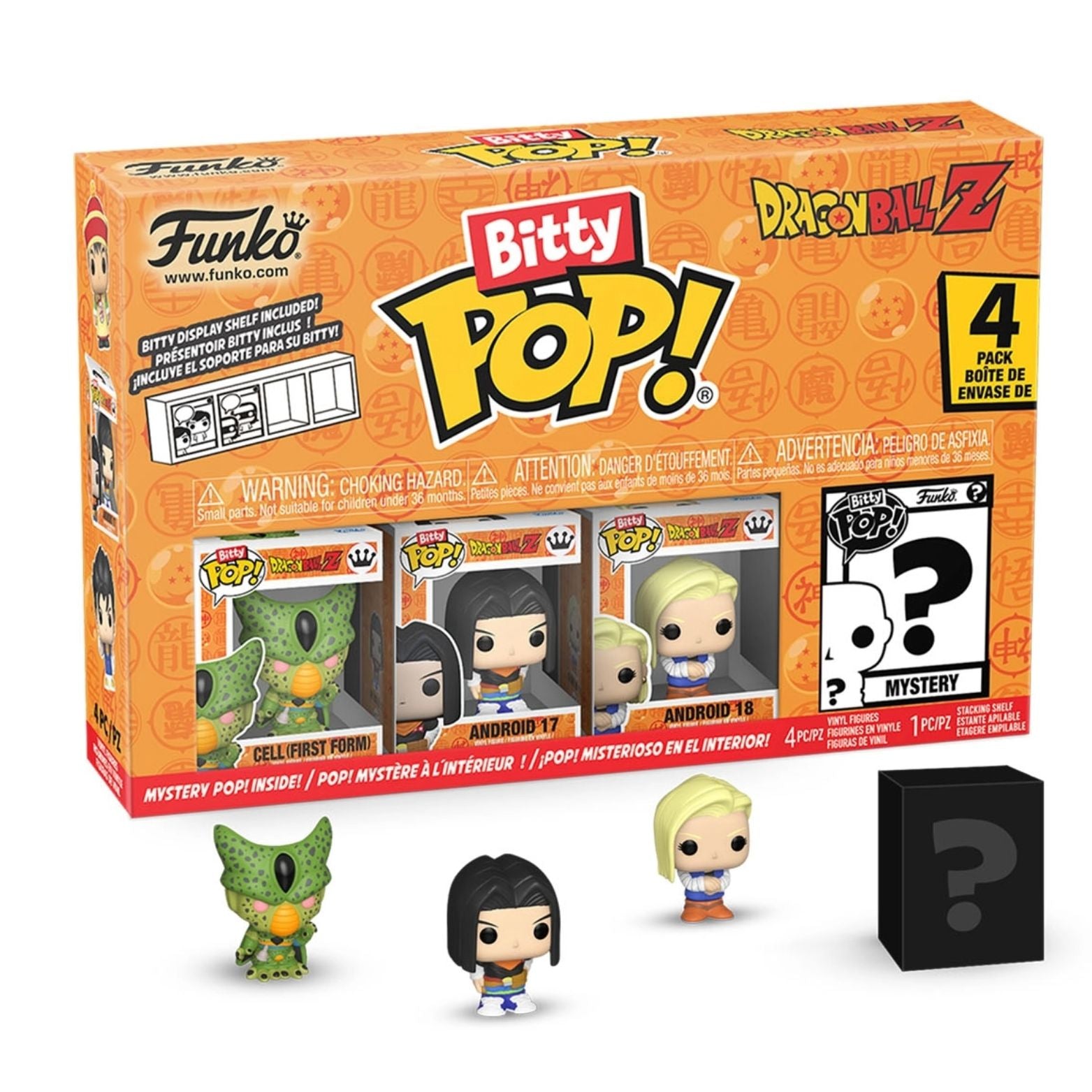 FUNKO BITTY POP! DRAGON BALL Z CELL (FIRST FORM) 4-PACK 2,5cm