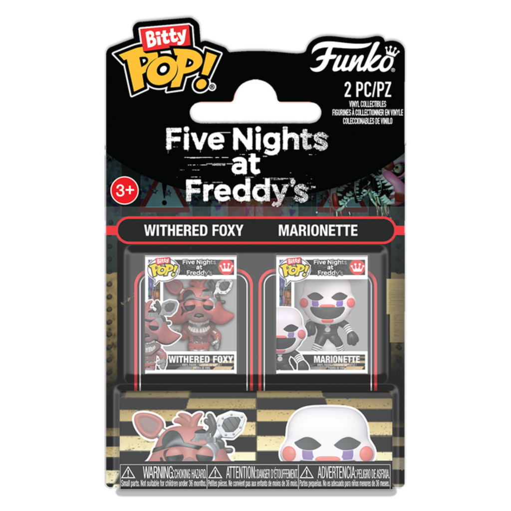 FUNKO BITTY POP! FIVE NIGHTS AT FREDDY'S WITHERED FOXY & MARIONETTE 2-PACK 2,5cm