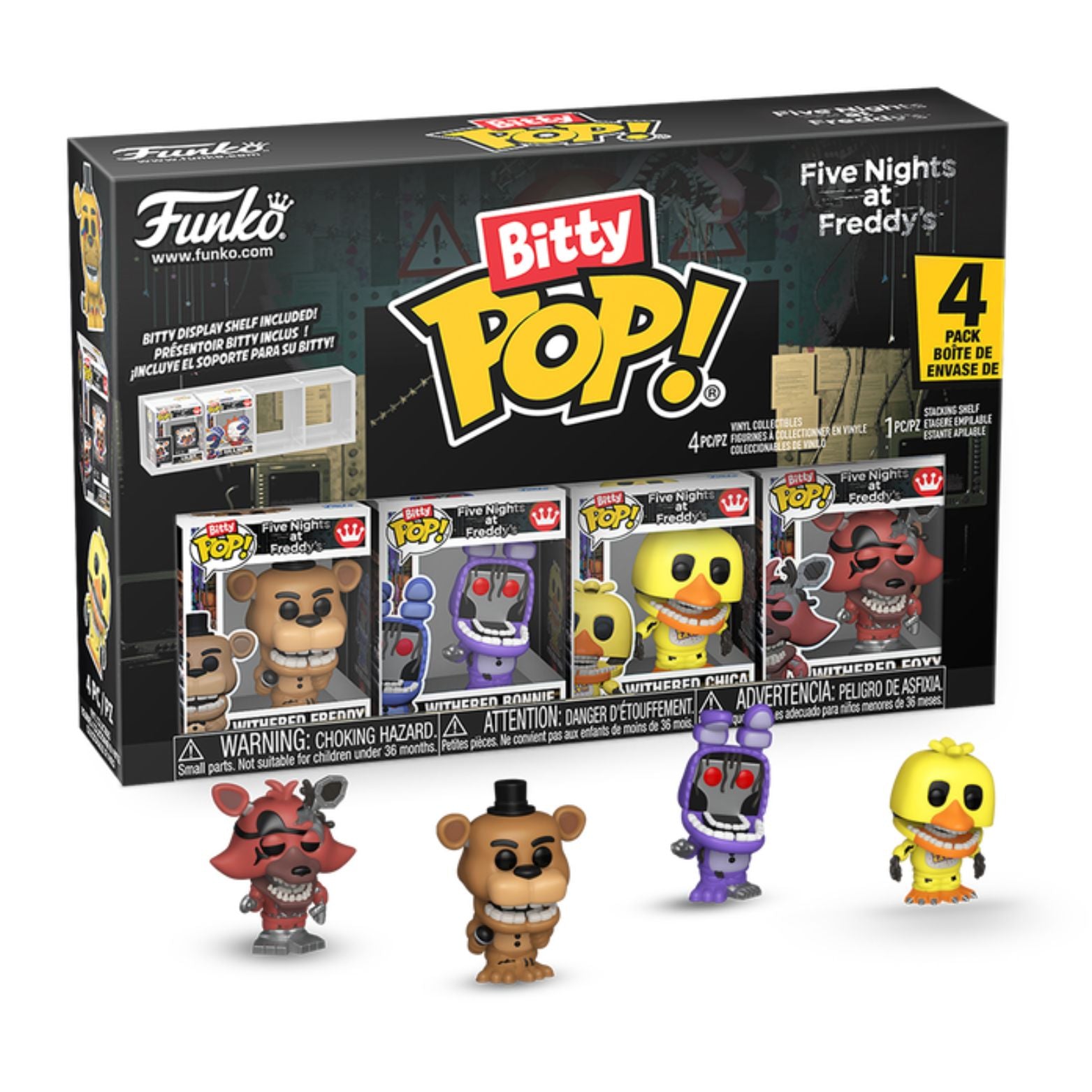 FUNKO BITTY POP! FIVE NIGHTS AT FREDDY'S WITHERED FREDDY 4-PACK 2,5cm