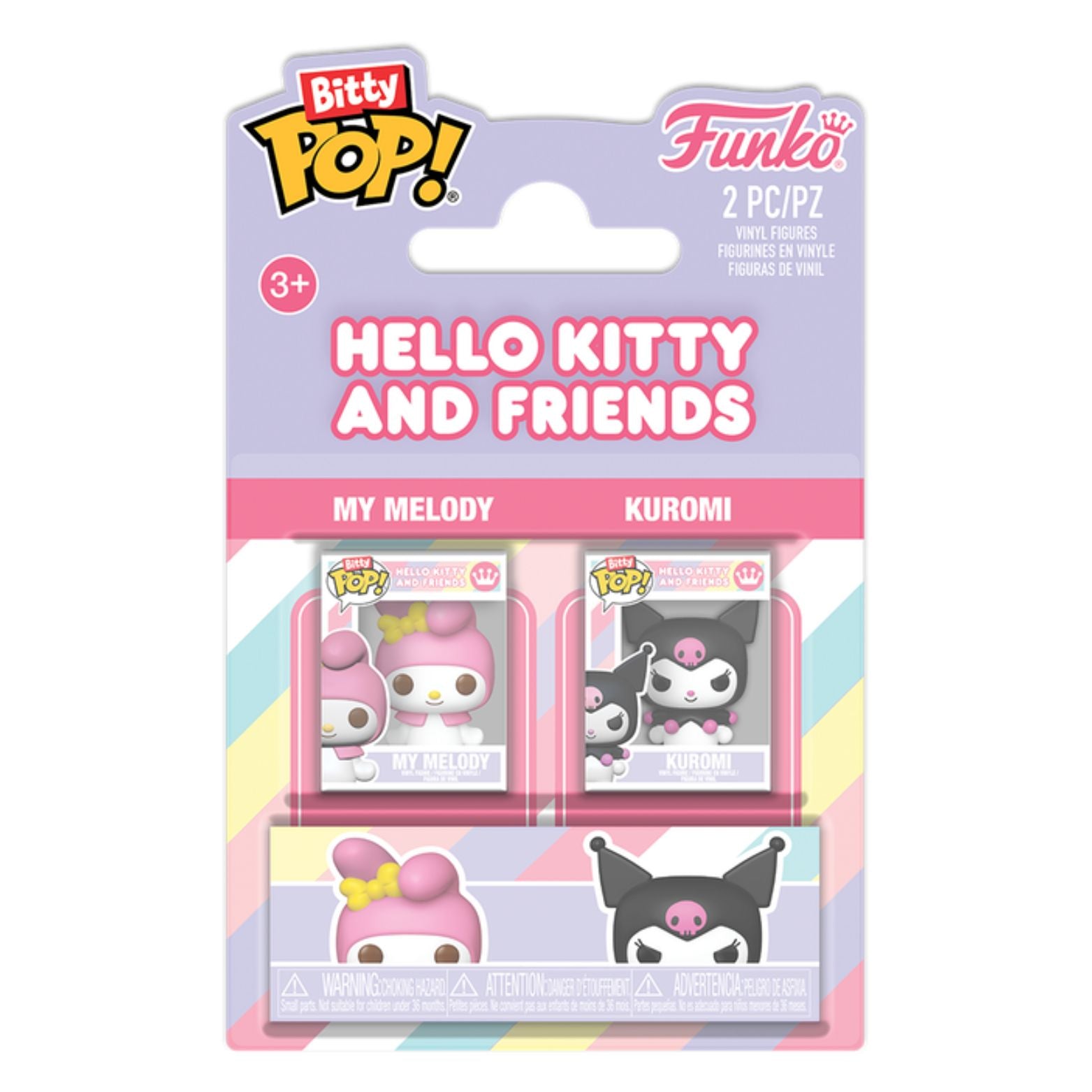 FUNKO BITTY POP! HELLO KITTY AND FRIENDS MY MELODY & KUROMI 2-PACK 2,5cm