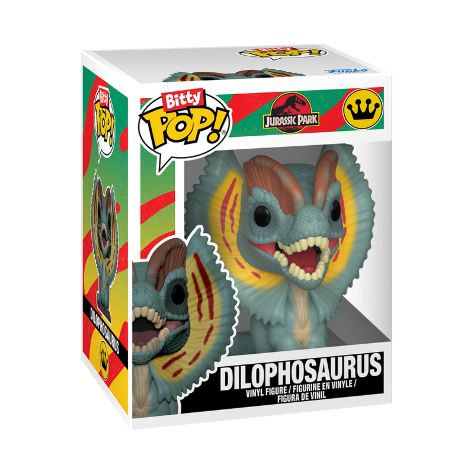 FUNKO BITTY POP! JURASSIC PARK TYRANNOSAURUS FOSSIL & DILOPHOSAURUS 2-PACK 2,5cm