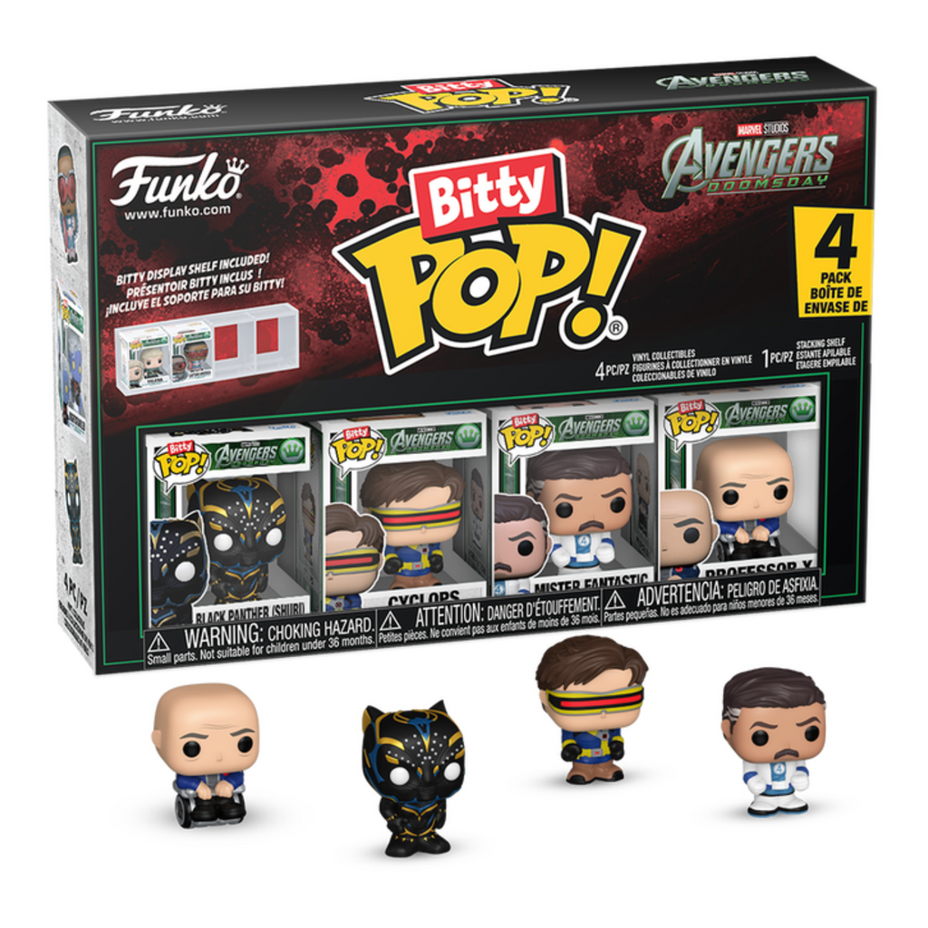 FUNKO BITTY POP! MARVEL AVENGERS: DOOMSDAY BLACK PANTHER 4-PACK 2,5cm