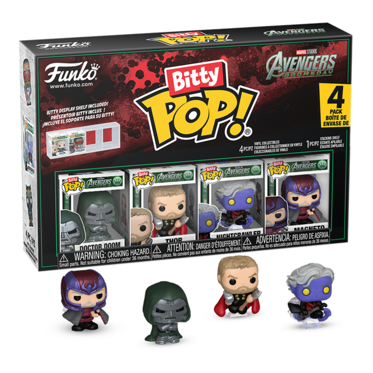 FUNKO BITTY POP! MARVEL AVENGERS: DOOMSDAY DOCTOR DOOM 4-PACK 2,5cm