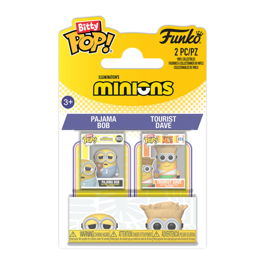 FUNKO BITTY POP! MINIONS PAJAMA BOB & TOURIST DAVE 2-PACK 2,5cm