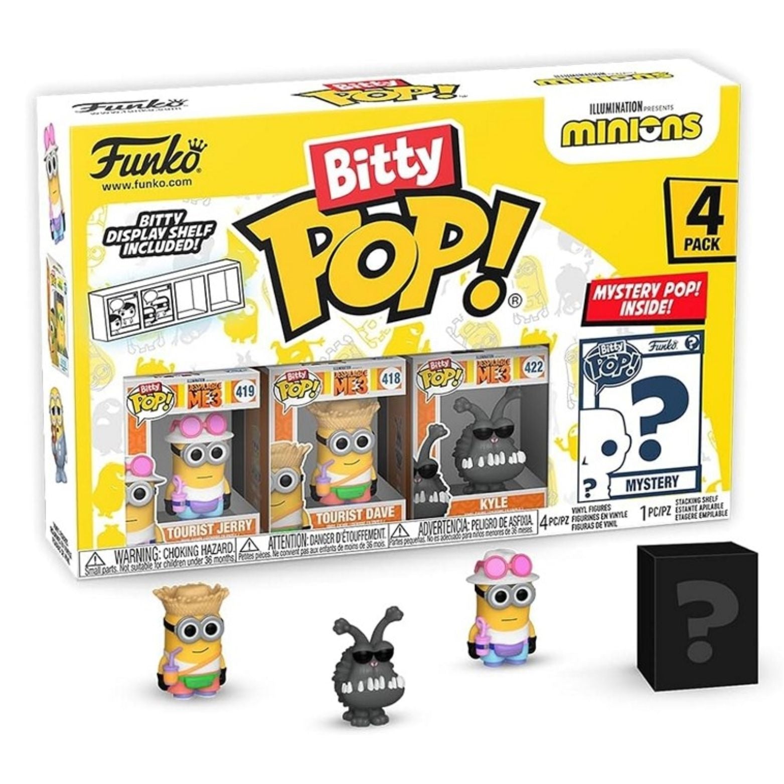 FUNKO BITTY POP! MINIONS ROLLING SKATING TOURIST JERRY