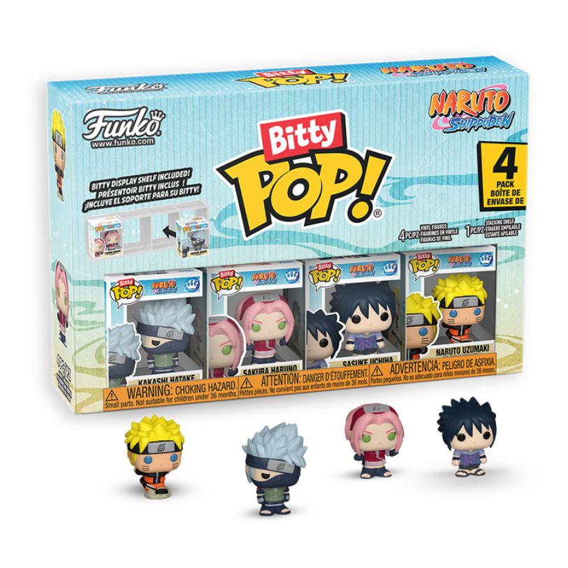 FUNKO BITTY POP! NARUTO SHIPPUDEN KAKASHI HATAKE 4-PACK 2,5cm