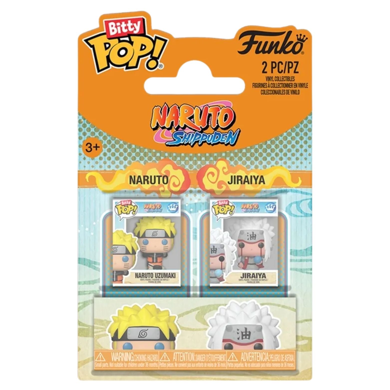 FUNKO BITTY POP! NARUTO SHIPPUDEN NARUTO UZUMAKI & JIRAIYA 2-PACK 2,5cm