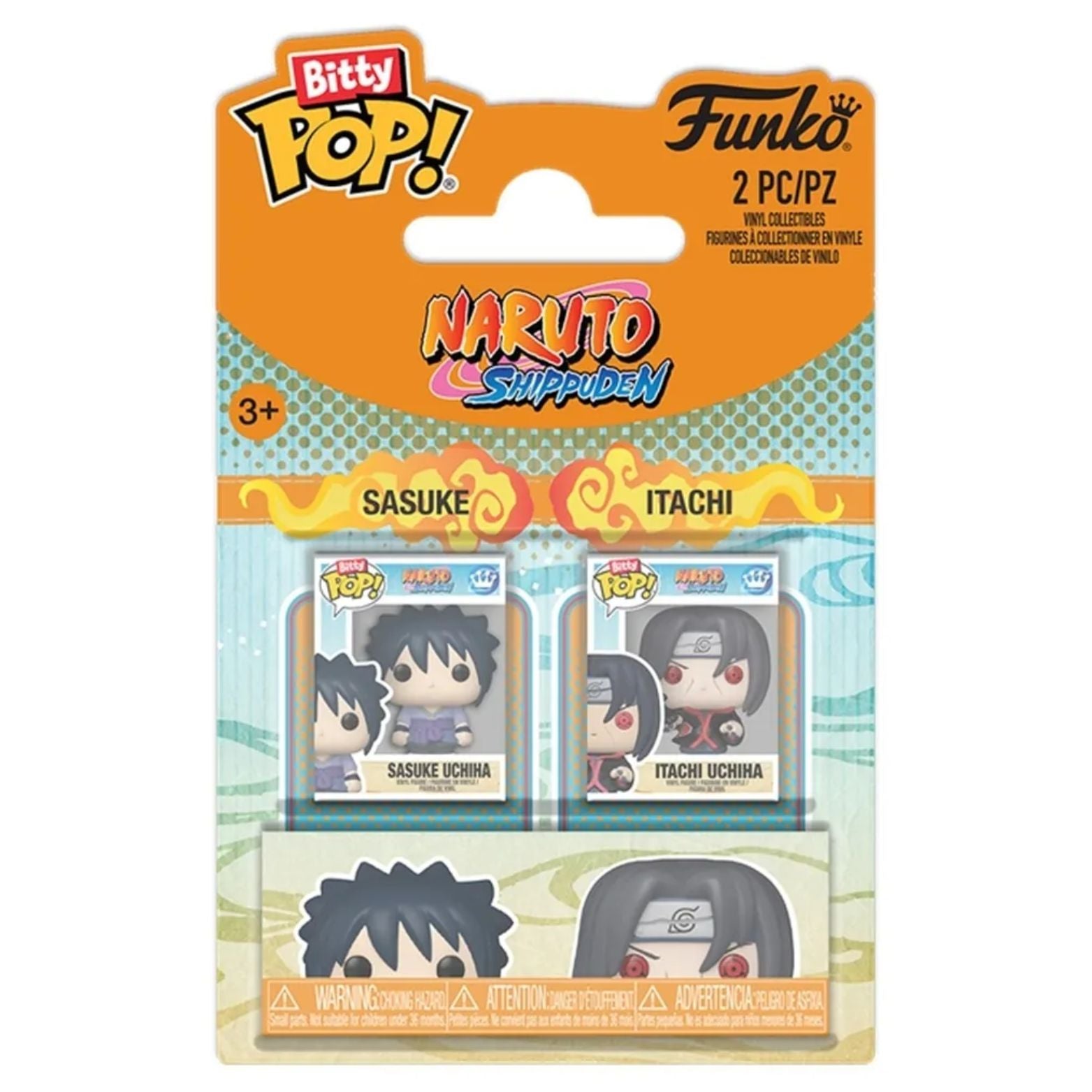 FUNKO BITTY POP! NARUTO SHIPPUDEN SASUKE UCHIHA & ITACHI UCHIHA 2-PACK 2,5cm