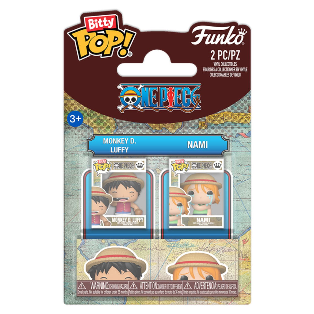 FUNKO BITTY POP! ONE PIECE MONKEY D. LUFFY & NAMI 2-PACK 2,5cm