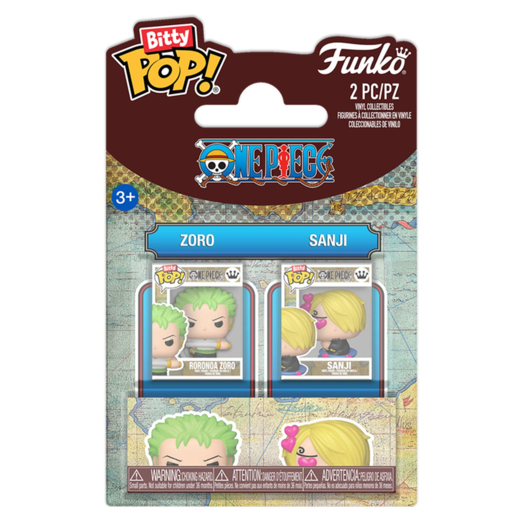 FUNKO BITTY POP! ONE PIECE RORONA ZORO & SANJI 2-PACK 2,5cm