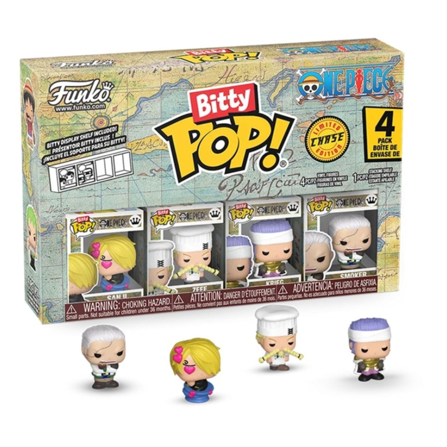 FUNKO BITTY POP! ONE PIECE SANJI 4-PACK 2,5cm