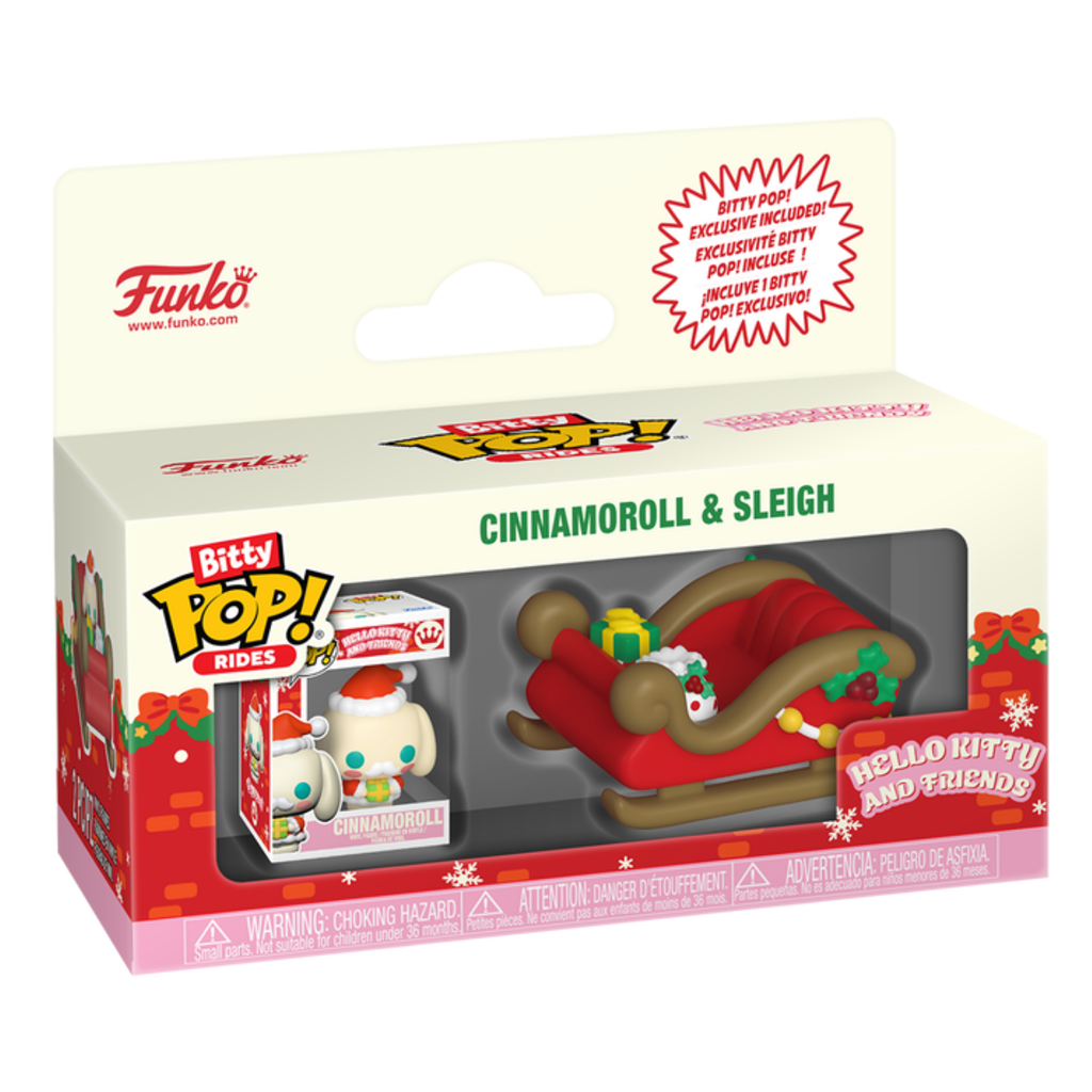 FUNKO BITTY POP! RIDES HELLO KITTY & FRIENDS HOLIDAY CINNAMOROLL & SLEIGH
