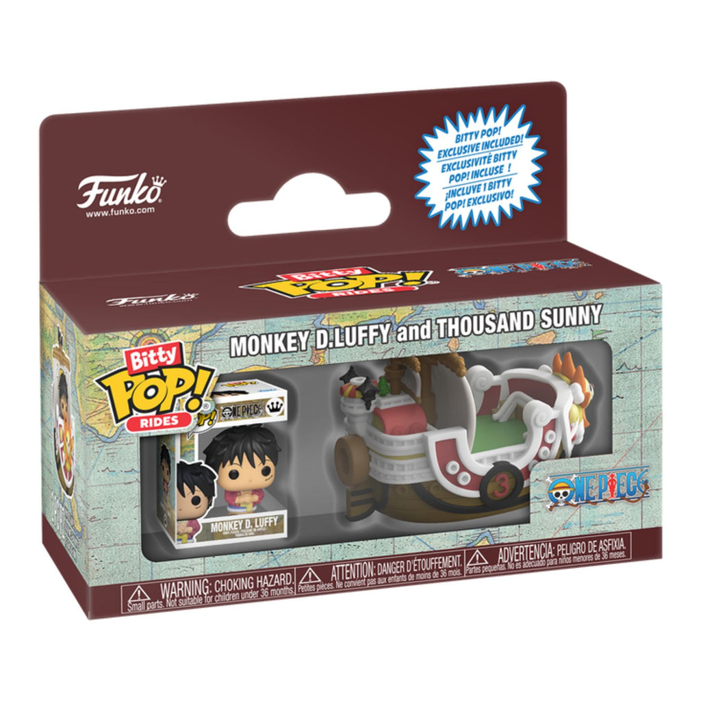 FUNKO BITTY POP! RIDES ONE PIECE MONKEY D LUFFY AND THOUSAND SUNNY WITH LUFFY 2,5cm