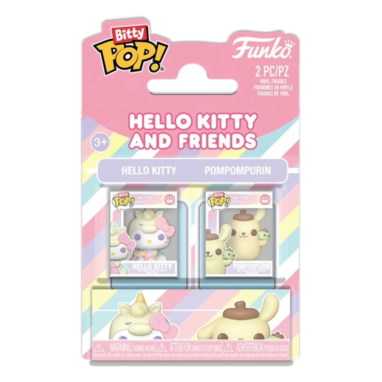FUNKO BITTY POP! SANRIO HELLO KITTY AND FRIENDS HK AND POMPOM 2-PACK 2,5cm