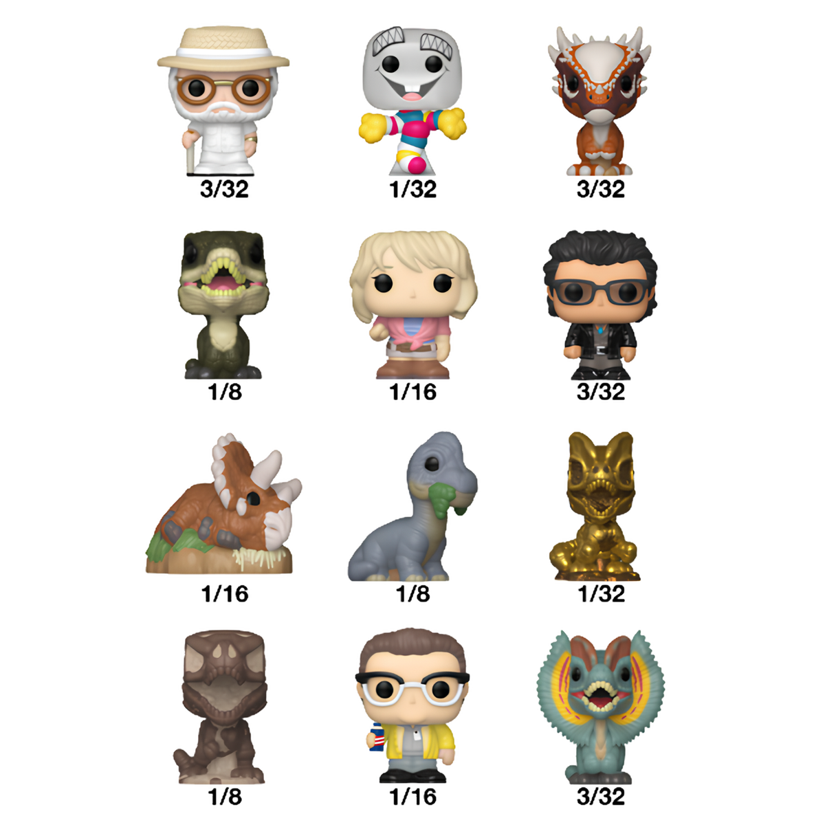 FUNKO BITTY POP! SINGLE JURASSIC PARK 1ct