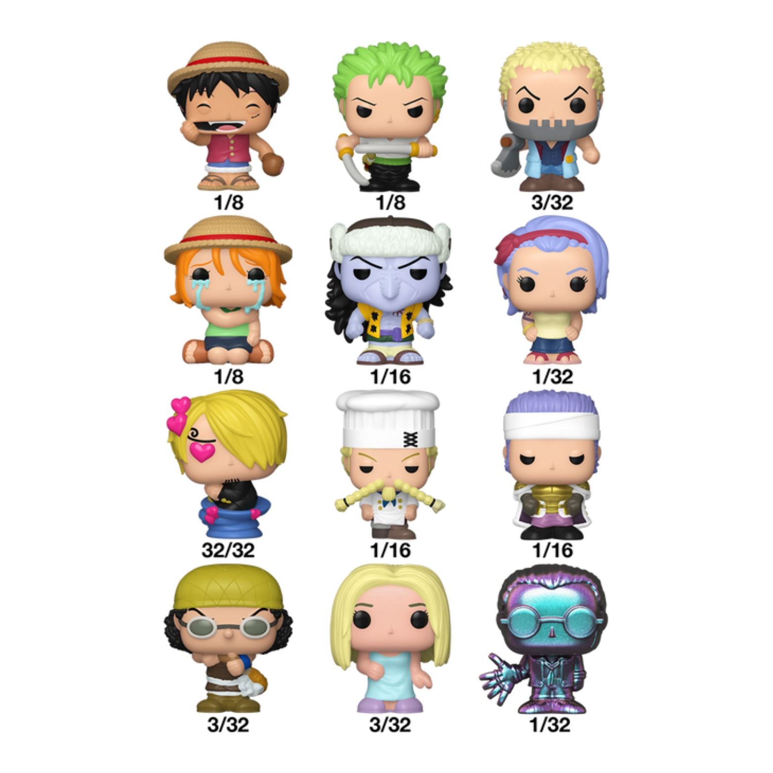 FUNKO BITTY POP! SINGLE ONE PIECE 2,5cm