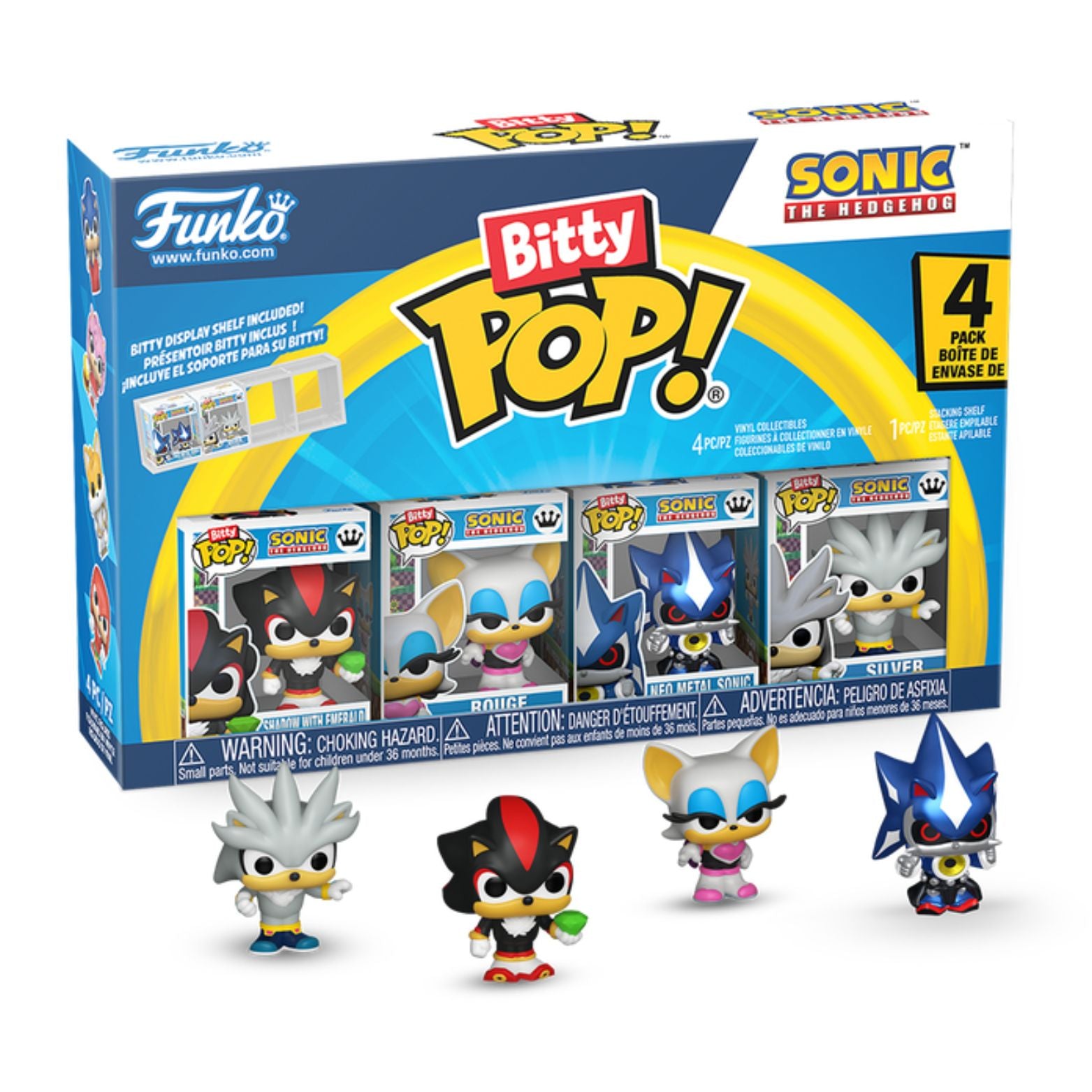 FUNKO BITTY POP! SONIC THE HEDGEHOG SHADOW 4-PACK 2,5cm