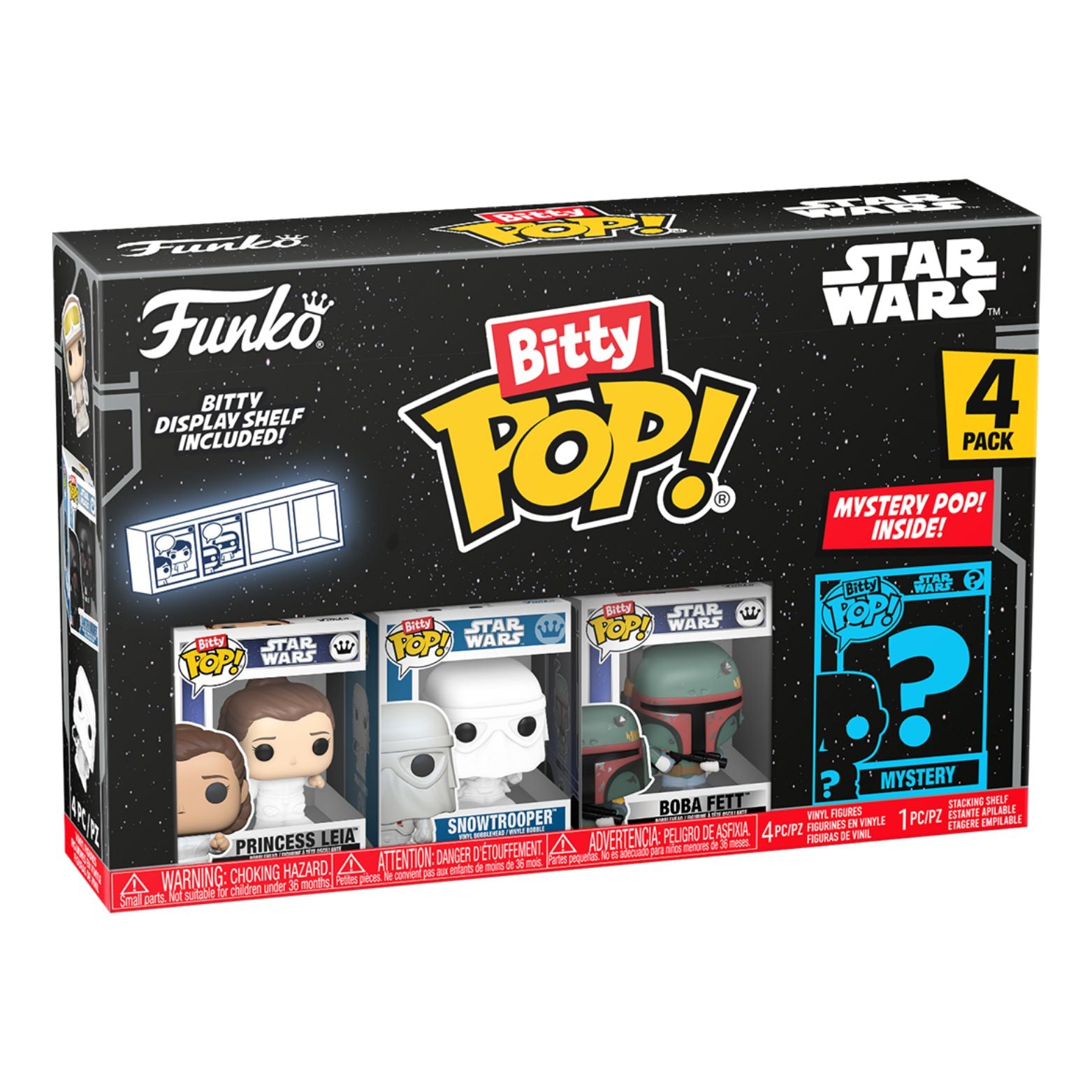 FUNKO BITTY POP! STAR WARS PRINCESS LEIA 4-PACK 2,5cm