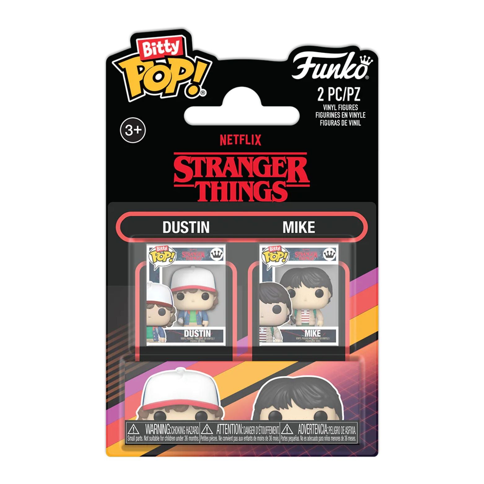 FUNKO BITTY POP! STRANGER THINGS DUSTIN & MIKE 2-PACK 2,5cm
