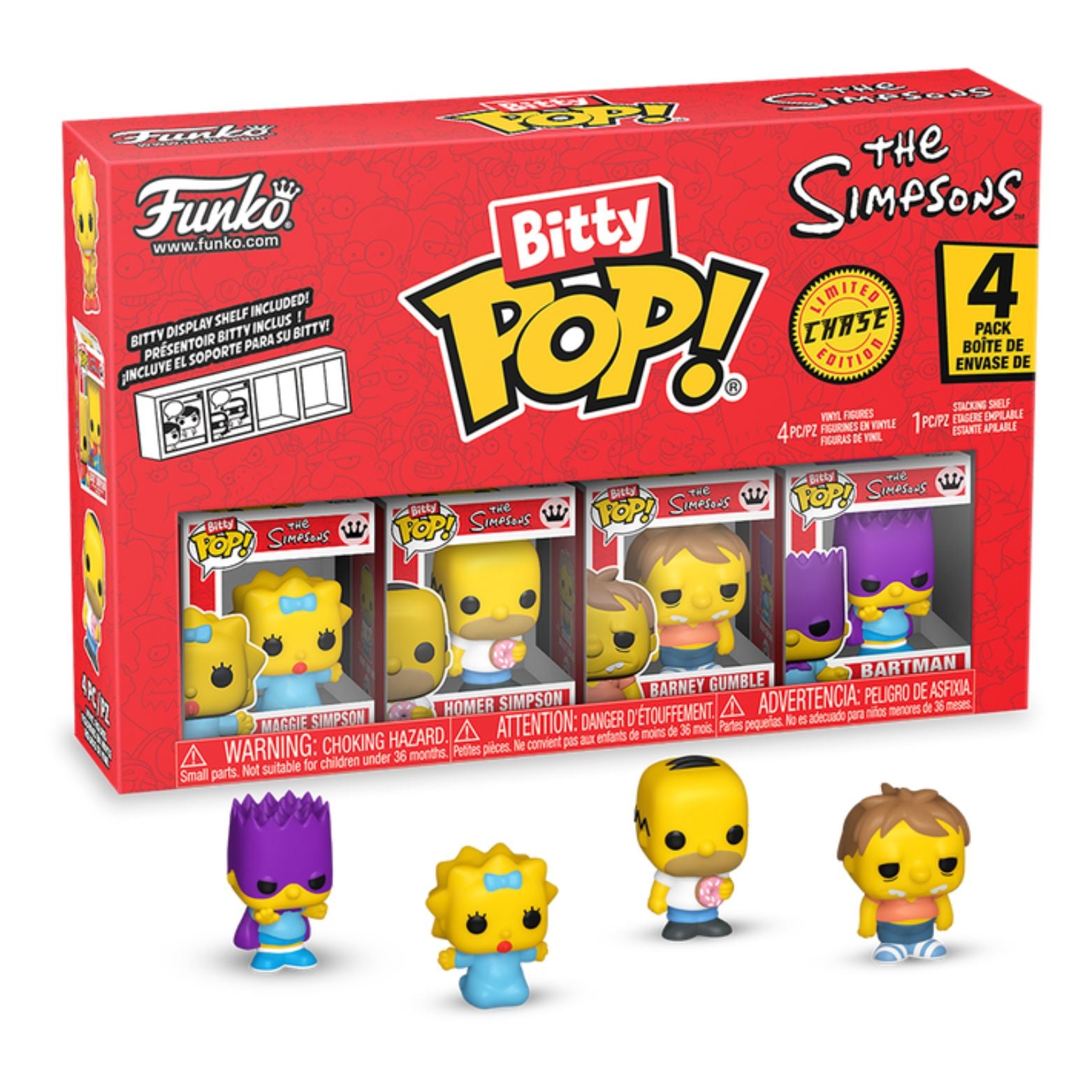 FUNKO BITTY POP! THE SIMPSONS BART SIMPSON 4-PACK 2,5cm