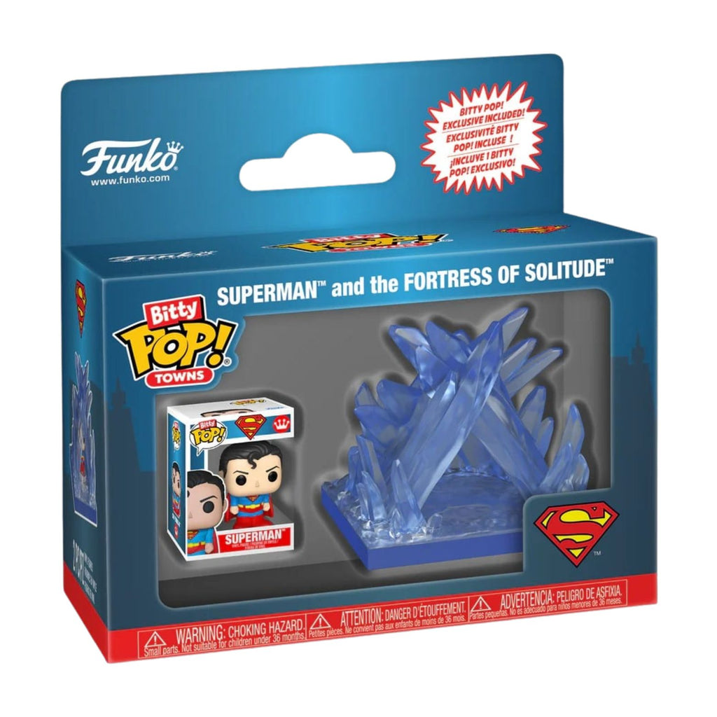 FUNKO BITTY POP! TOWNS DC SUPER HEROES SUPERMAN SUPERMAN AND THE FORTRESS OF SOLITUDE