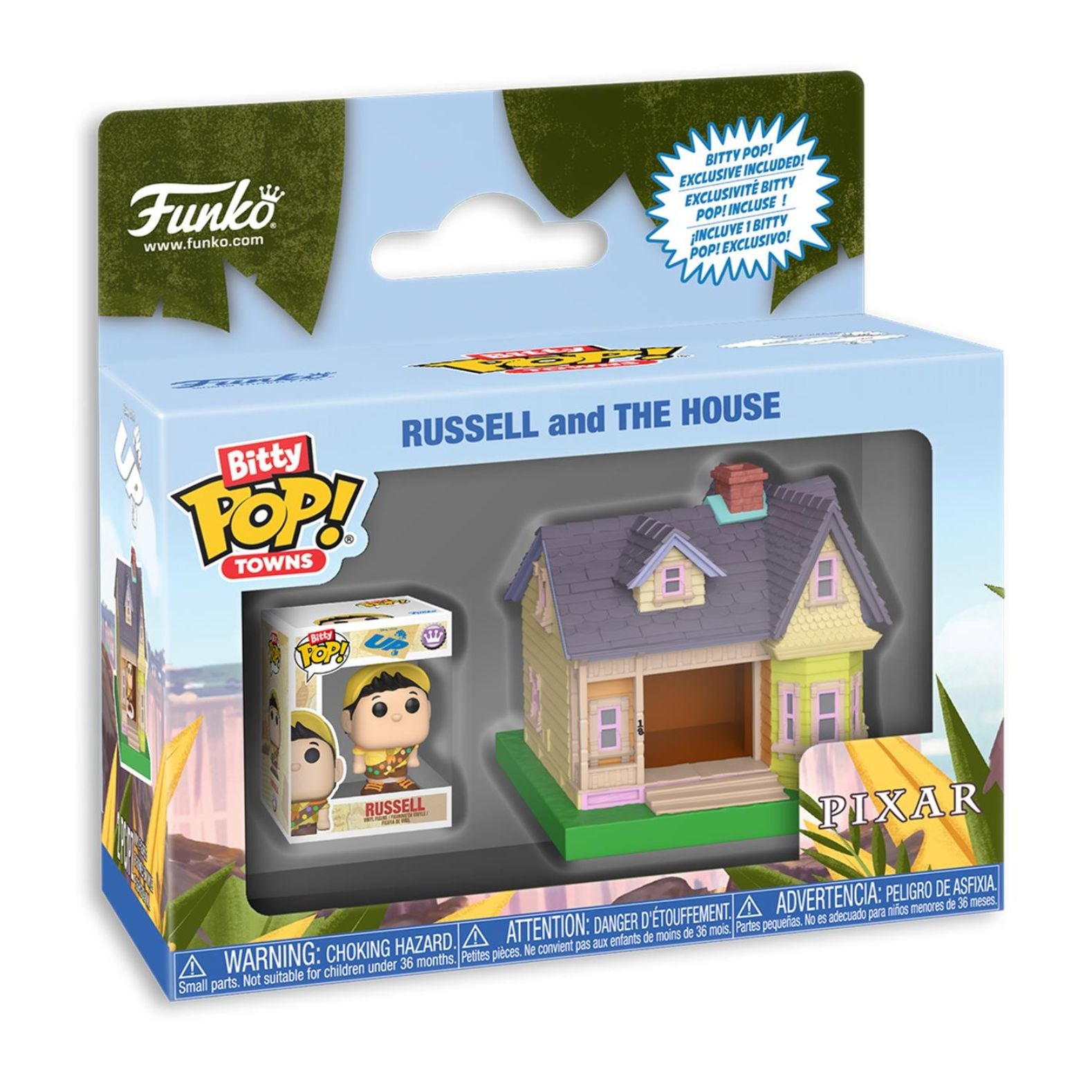 FUNKO BITTY POP! TOWNS DISNEY PIXAR UP RUSELL AND THE HOUSE