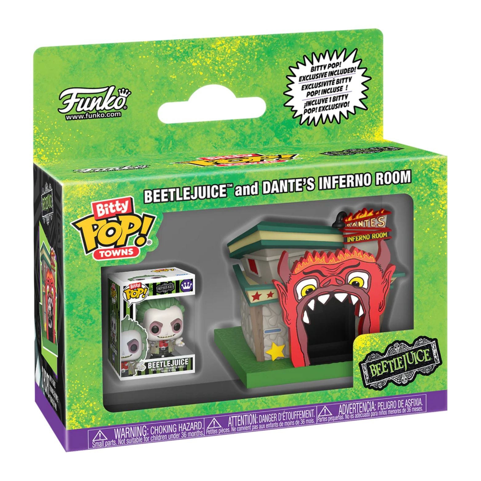 FUNKO BITTY POP! TOWNS MOVIES BEETLEJUICE BEETLEJUICE AND DANTE'S INFERNO ROOM