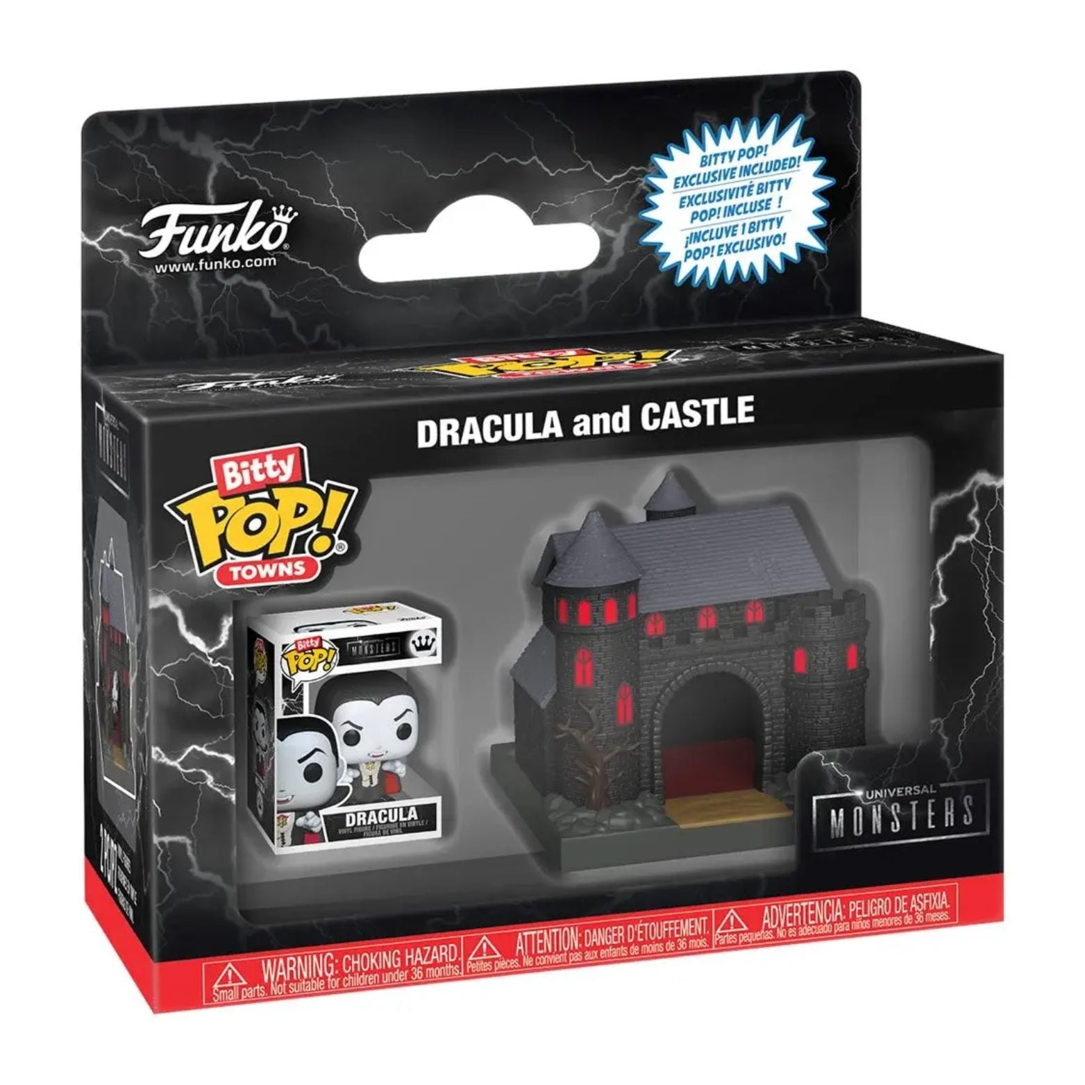FUNKO BITTY POP! TOWNS MOVIES UNIVERSAL MONSTERS DRACULA AND CASTLE