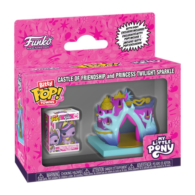 FUNKO BITTY POP! TOWNS MY LITTLE PONY CASTLE OF FRIENDSHIP AND PRINCESS TWILIGHT SPARKLE