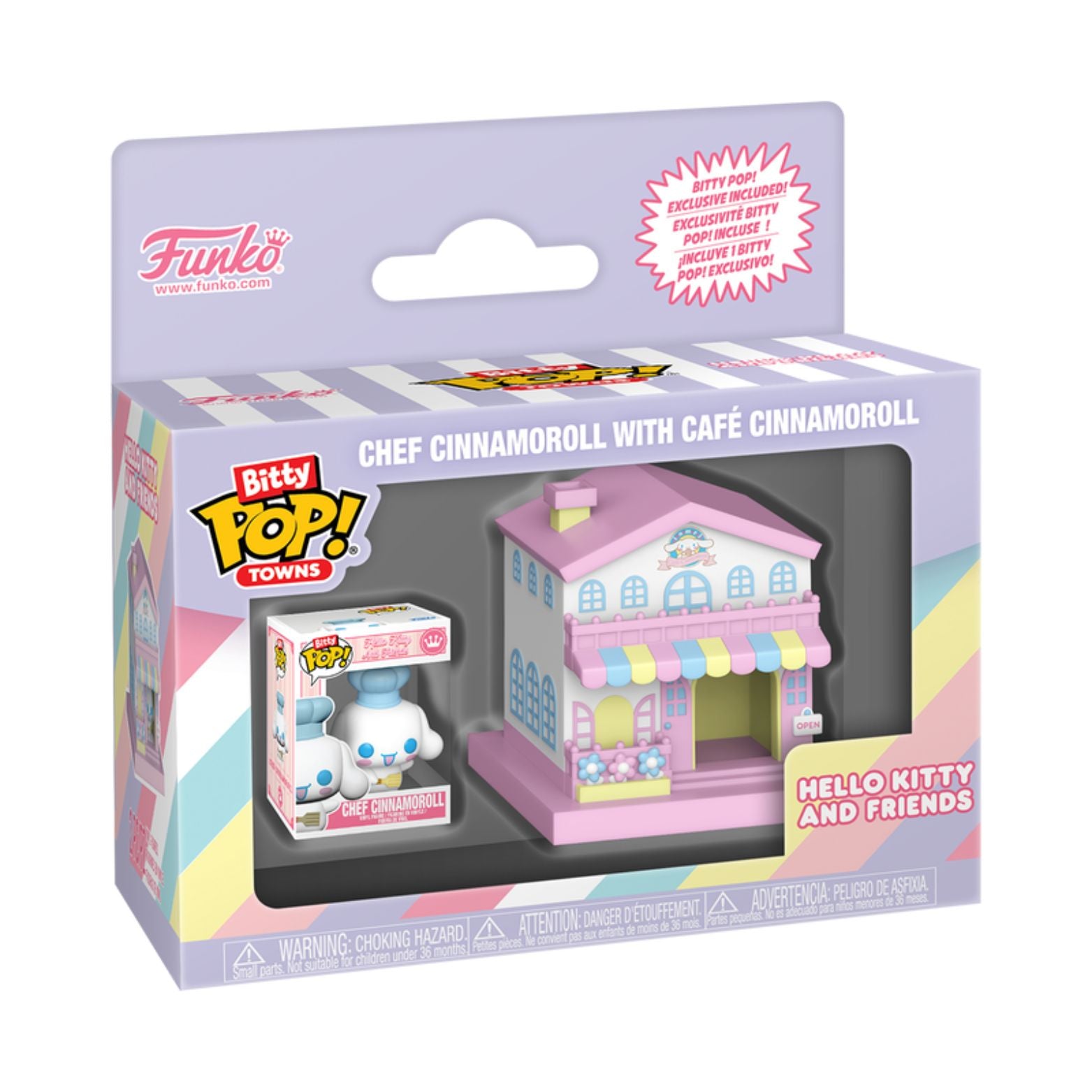 FUNKO BITTY POP! TOWNS SANRIO HELLO KITTY AND FRIENDS CHEF CINNAMOROLL WITH CAFÉ CINNAMOROLL