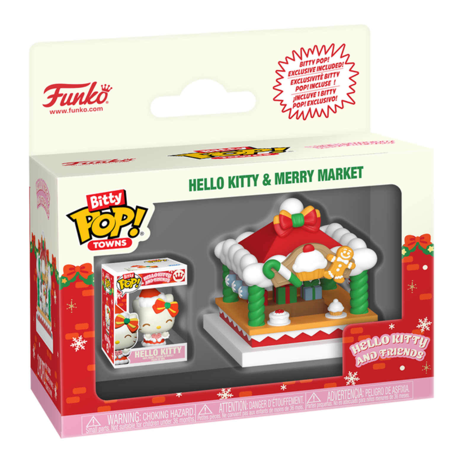 FUNKO BITTY POP! TOWNS SANRIO HELLO KITTY AND FRIENDS HOLIDAY HELLO KITTY & MERRY MARKET