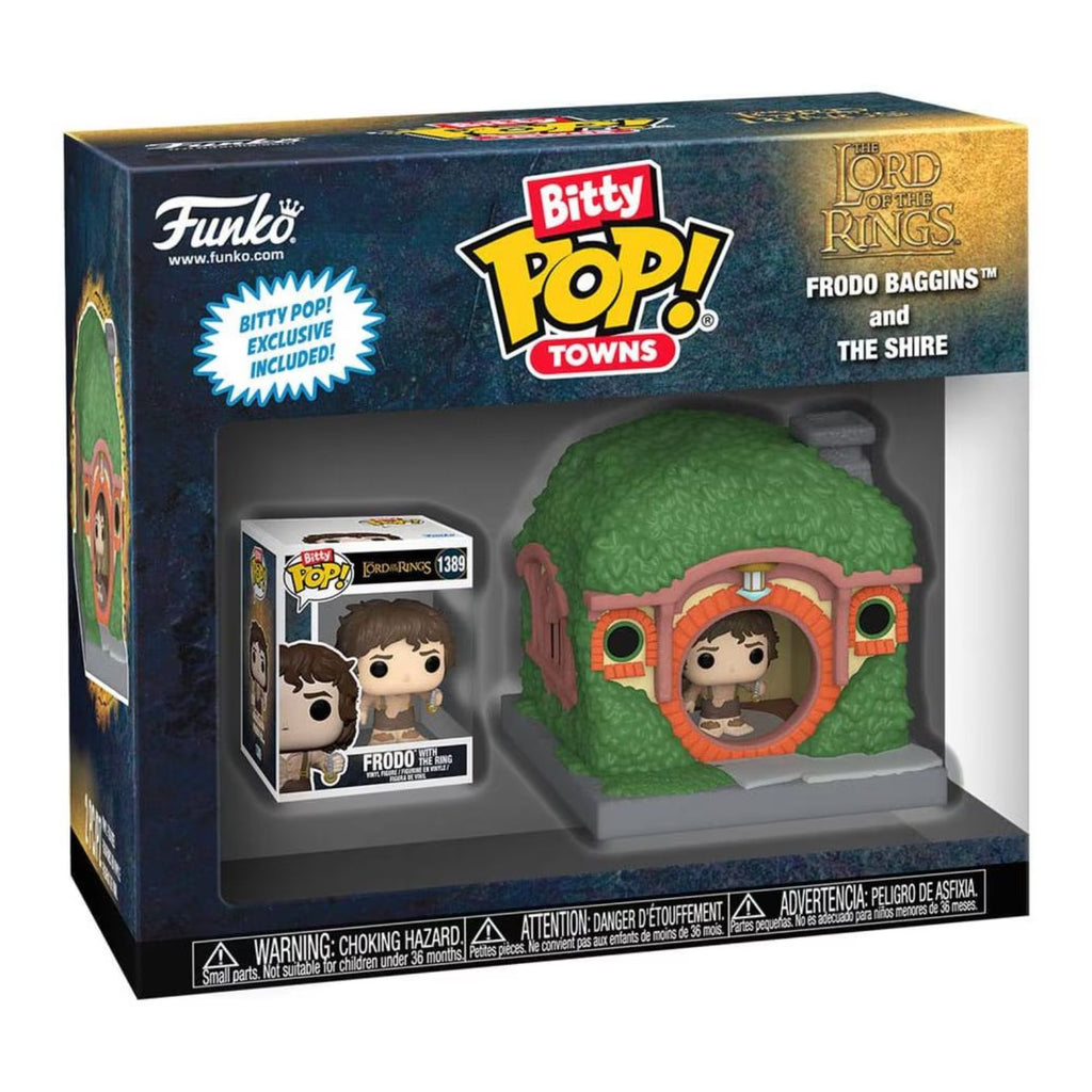 FUNKO BITTY POP! TOWNS THE LORD OF THE RINGS FRODO BAGGINS AND THE SHIRE
