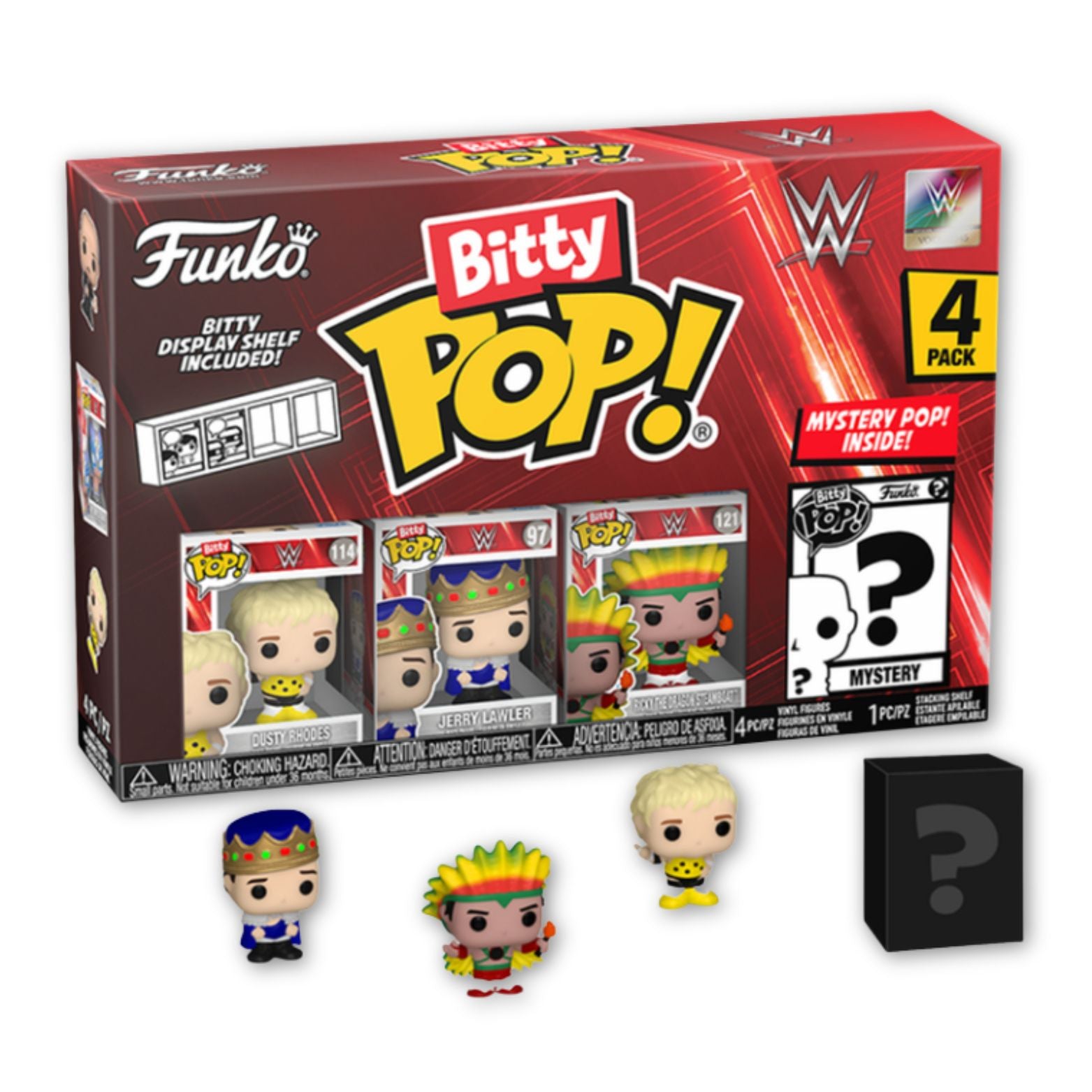 FUNKO BITTY POP! WWE DUSTY RHODES 4-PACK 2,5cm