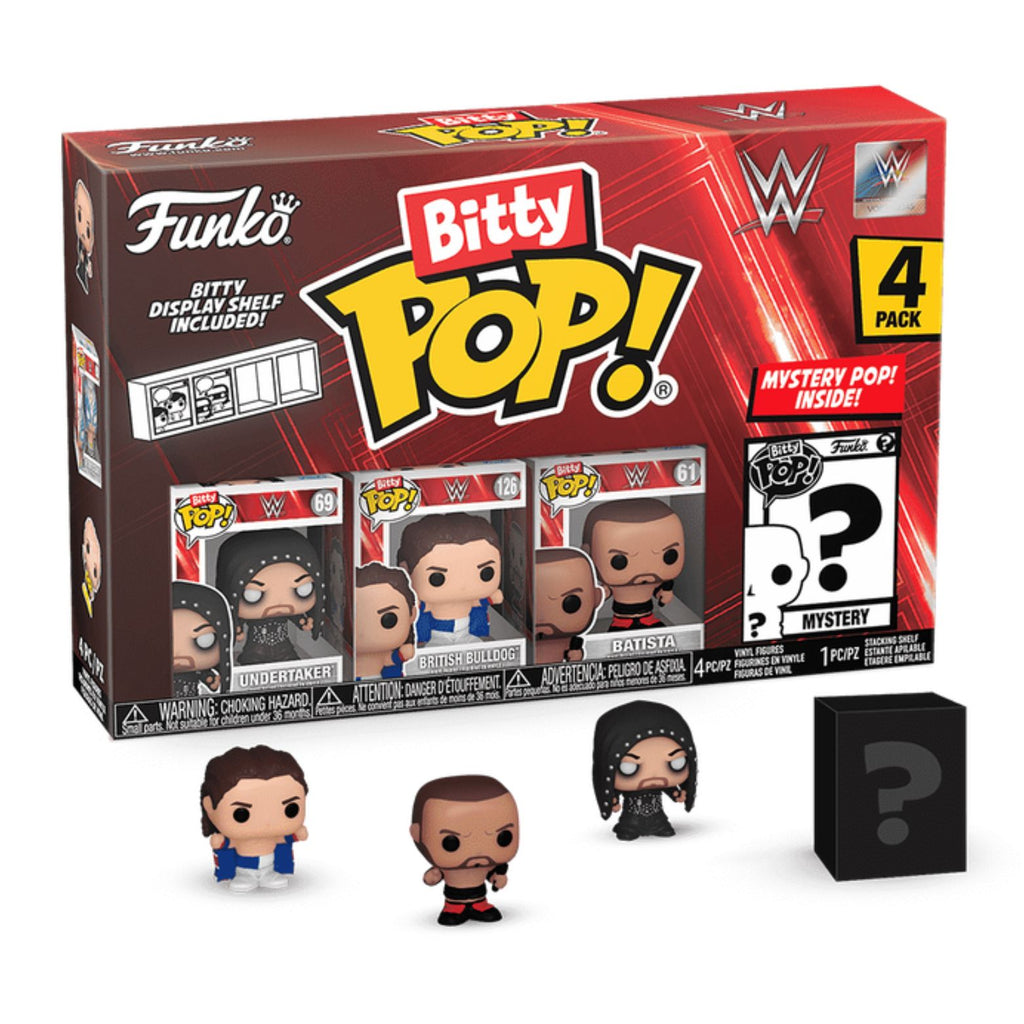FUNKO BITTY POP! WWE UNDERTAKER 4-PACK 2,5cm