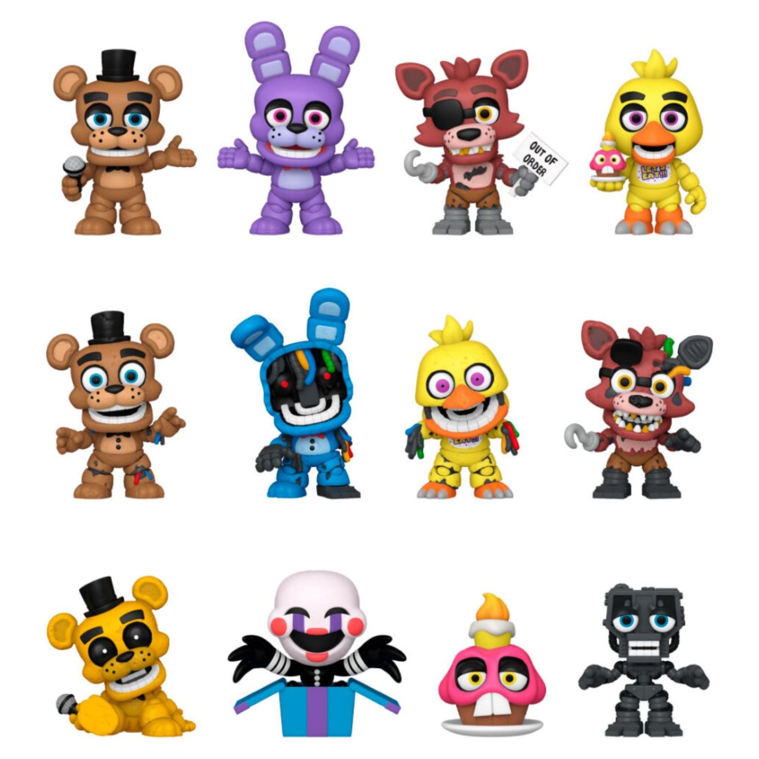 FUNKO MYSTERY MINIS FIVE NIGHTS AT FREDDY'S 10year ANNIVERSARY