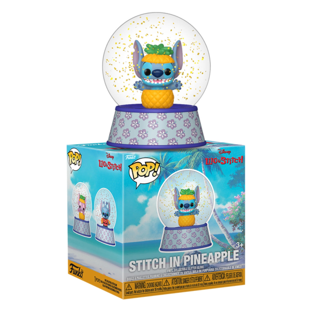 FUNKO MYSTERY MINIS SNOW GLOBES DISNEY LILO & STITCH STITCH IN PINEAPPLE