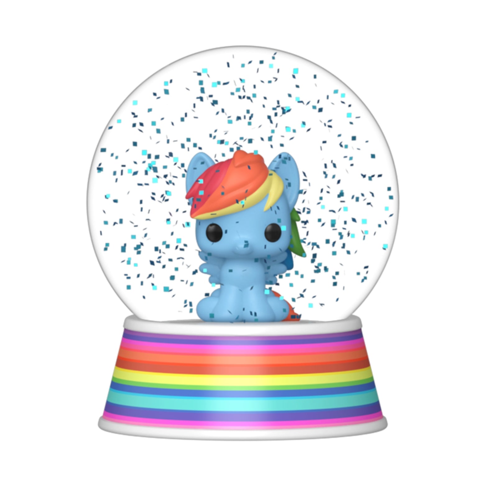 FUNKO MYSTERY MINIS SNOW GLOBES MY LITTLE PONY RAINBOW DASH