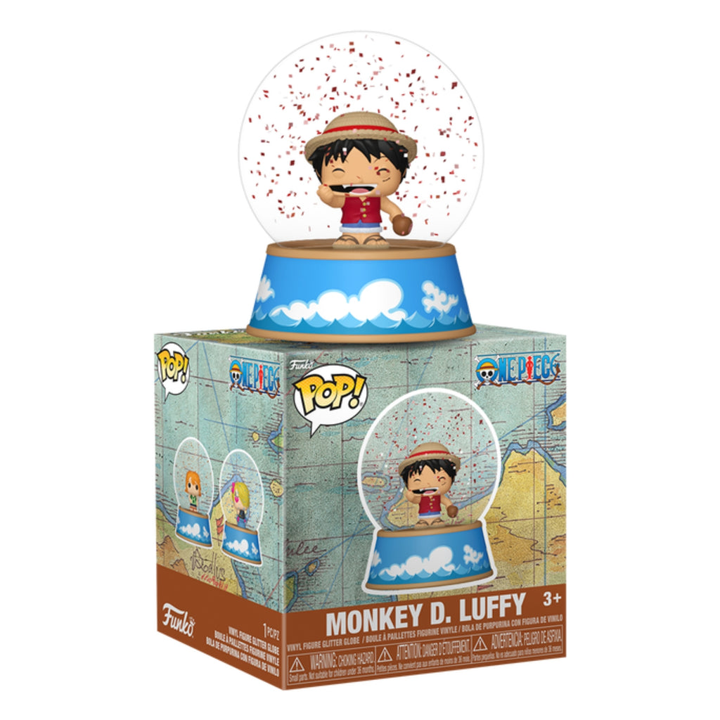 FUNKO MYSTERY MINIS SNOW GLOBES ONE PIECE MONKEY D. LUFFY