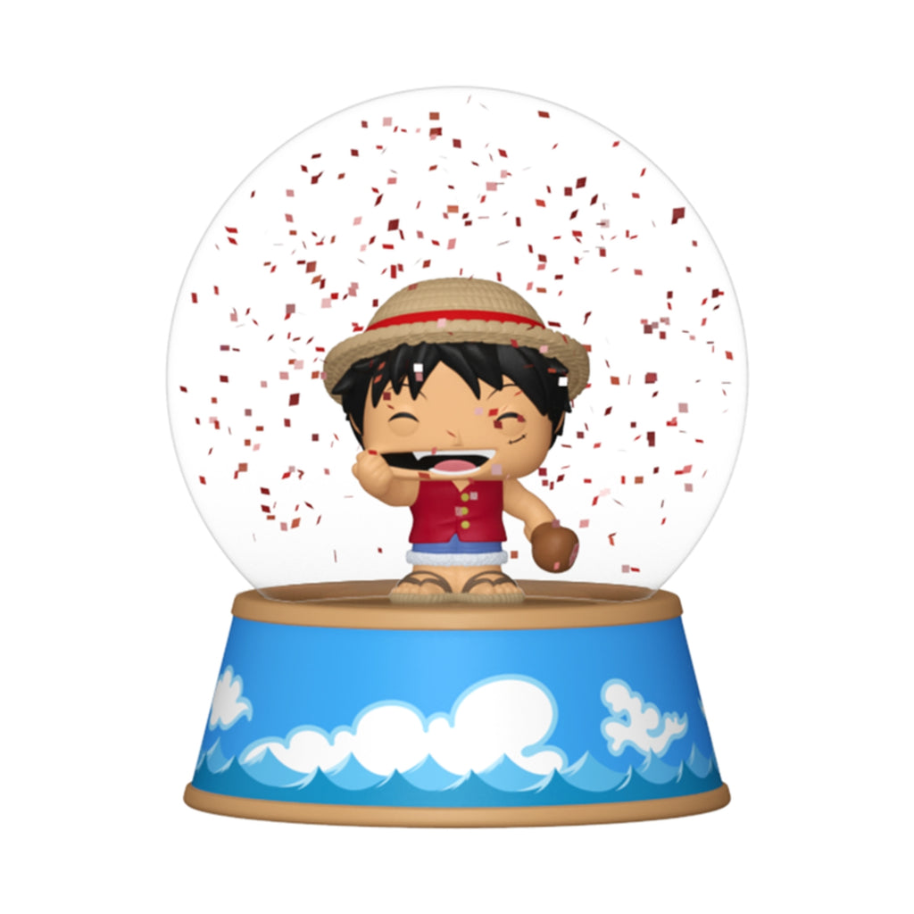 FUNKO MYSTERY MINIS SNOW GLOBES ONE PIECE MONKEY D. LUFFY