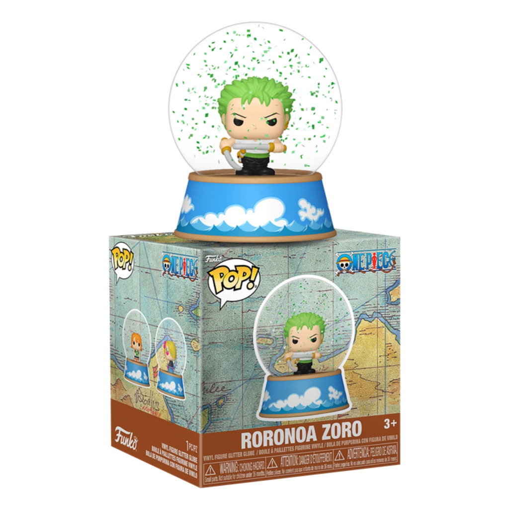 FUNKO MYSTERY MINIS SNOW GLOBES ONE PIECE RORONOA ZORO