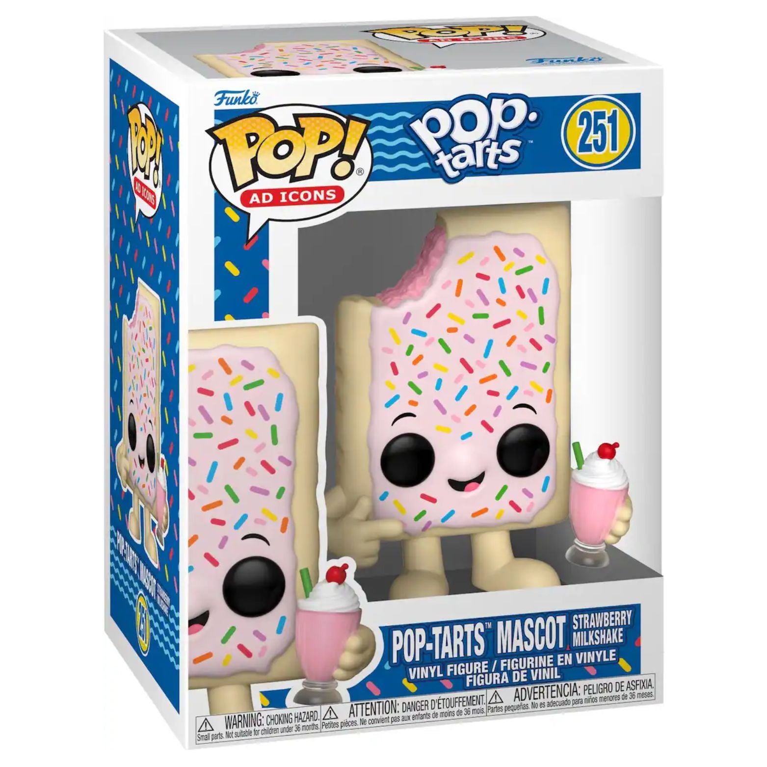 FUNKO POP! AD ICONS POP-TARTS POP-TARTS MASCOT STRAWBERRY MILKSHAKE no251