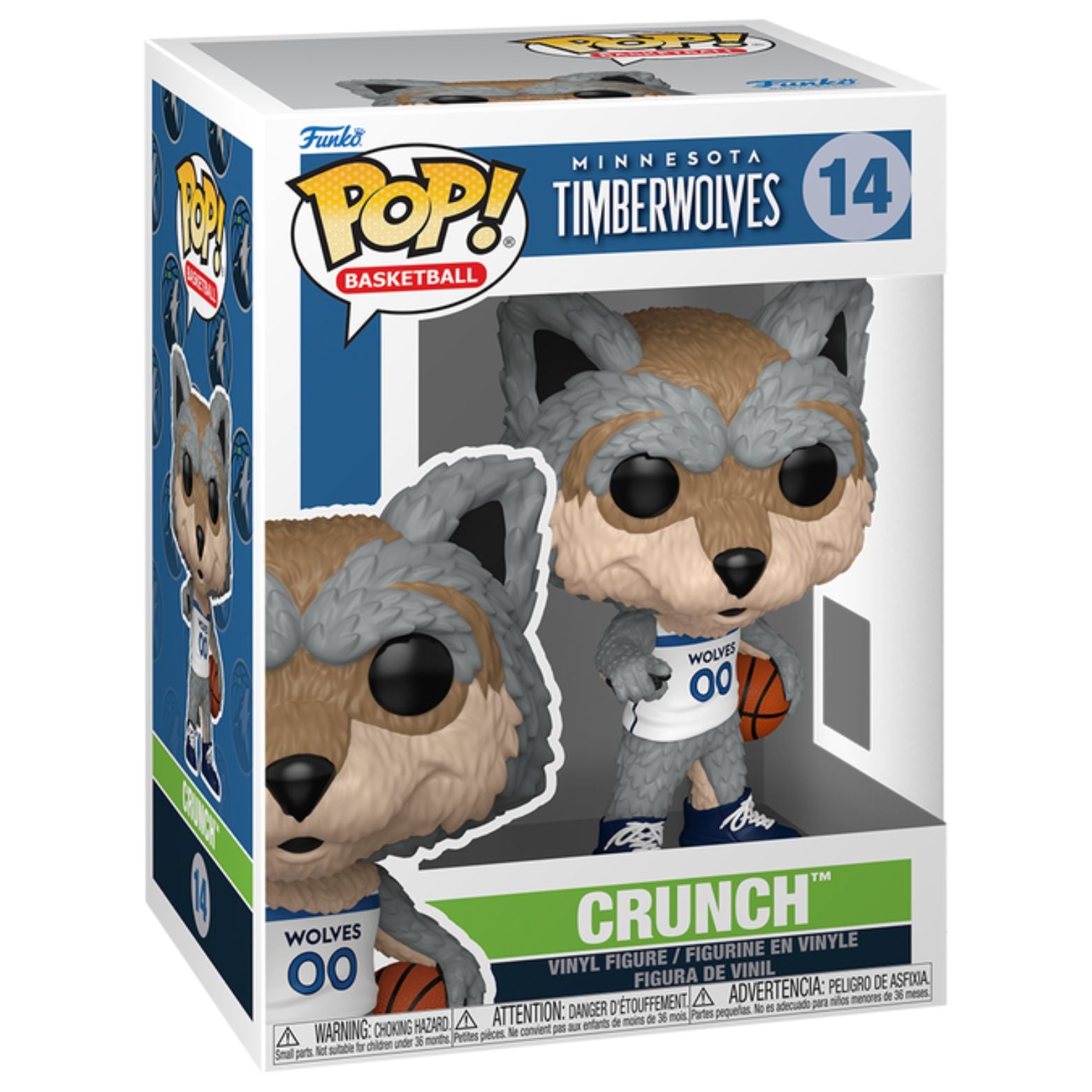 FUNKO POP! NBA BASKETBALL MASCOTS WOLVES CRUNCH THE WOLF no14