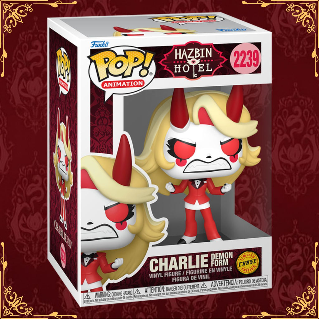FUNKO POP! ANIMATION HAZBIN HOTEL CHARLIE DEMON FORM CHASE no2239